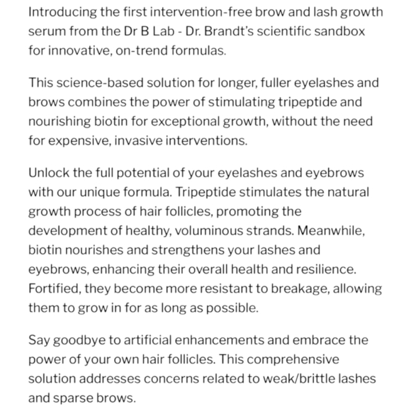 Dr. B Lab - Lash and Brow Serum & Lash Conditioner Orig $58 NIB - Picture 5 of 11